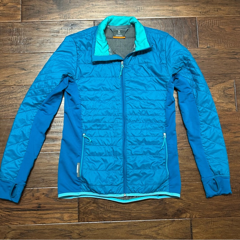 Icebreaker MerinoLOFT Hybrid Puffer Jacket Women’s M Teal Lightweight Spring